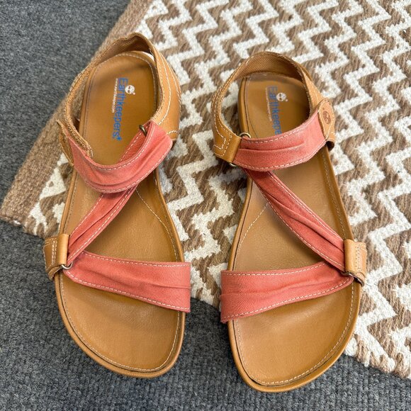 Timberland Earthkeepers Flat Sandals Womens Size 9 Coral Open Toe Straps 27674M - Picture 1 of 11